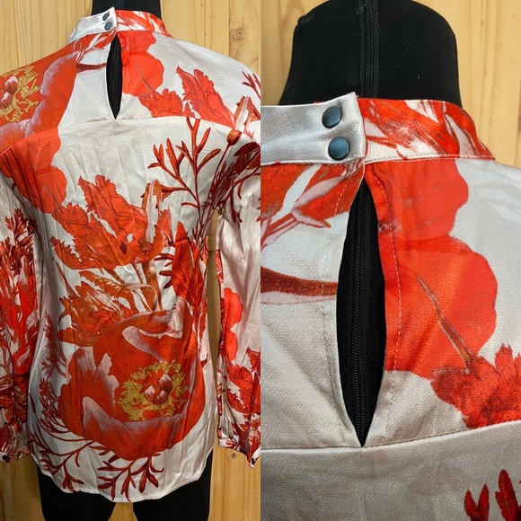 Karen by Simonsen Mercy too abstract floral top . Denmark designer . - Picture 6 of 10